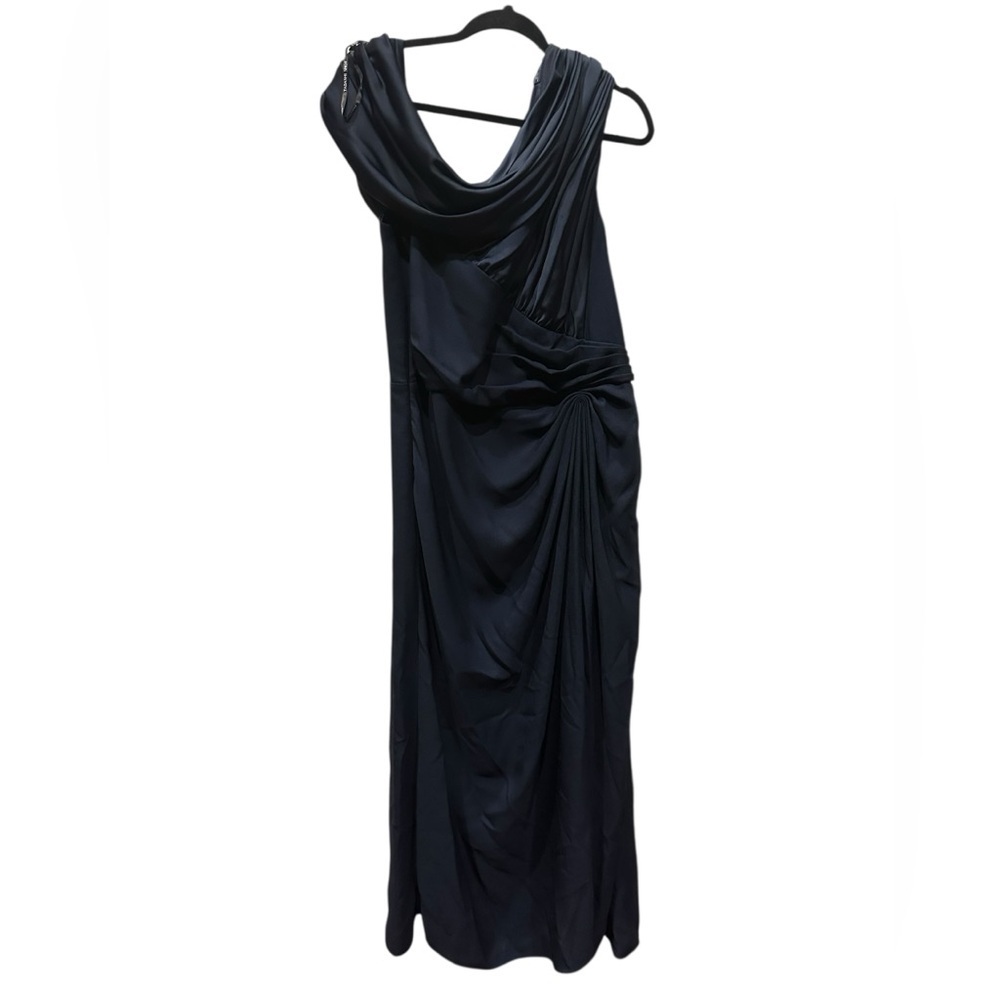 Tadashi Shoji One Shoulder draped dress size 18
